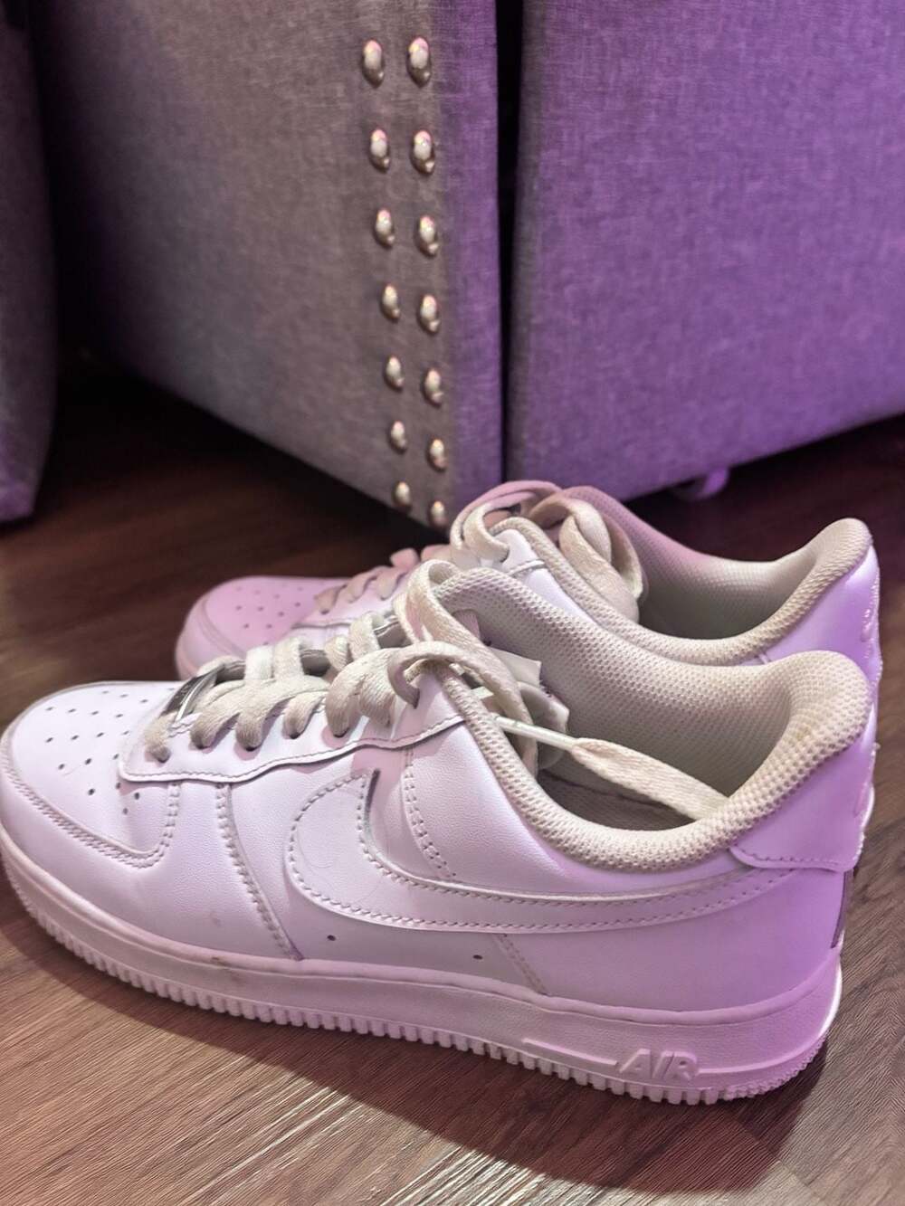Nike Air Force 1 '07 Low White Leather 8.5 Womens
